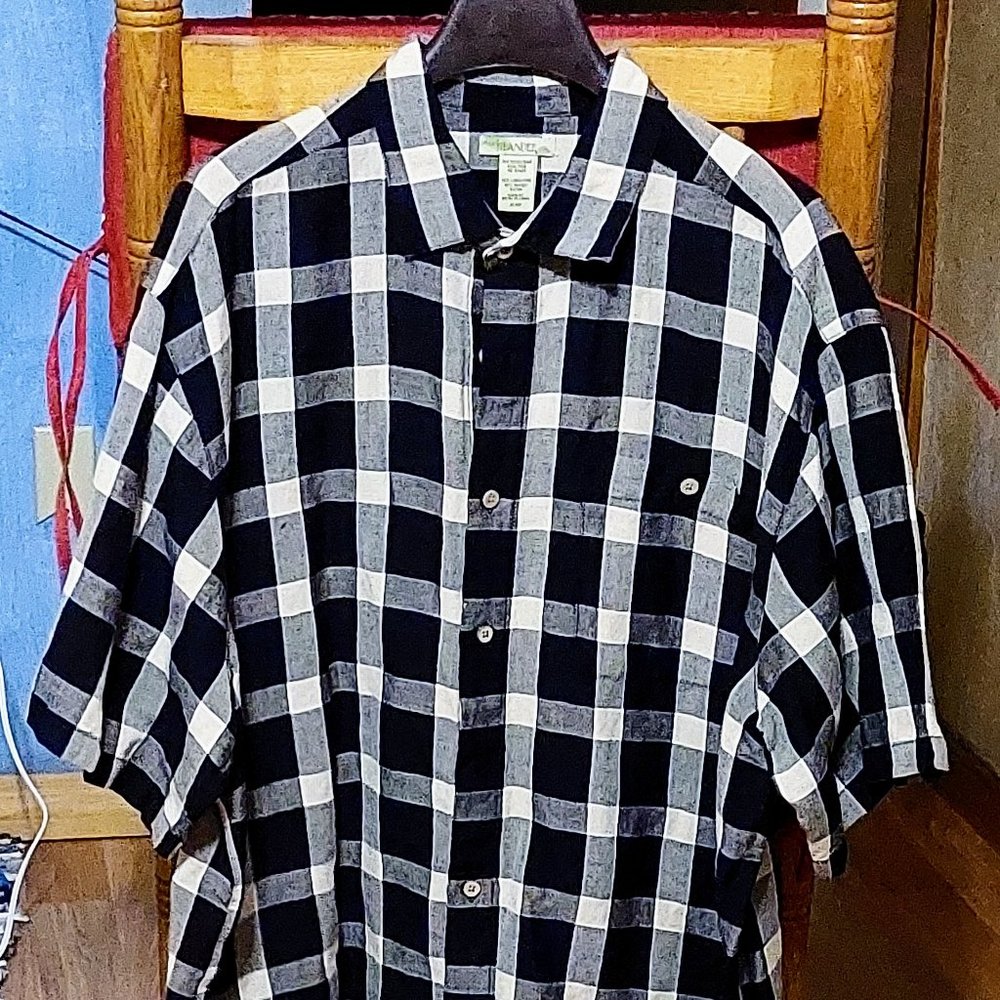 Islander Black & White Check Shirt
